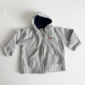Precious Cargo Size 2T Embroidered Logo Gray Zip Up Hoodie Sweatshirt